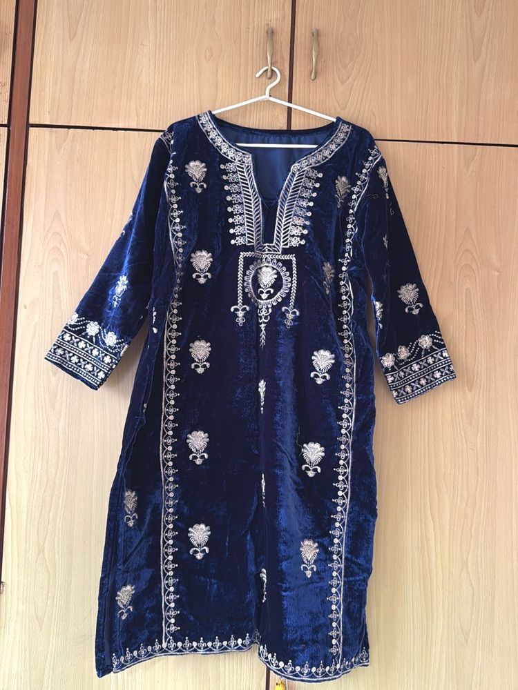 Velvet Embroidered Suit