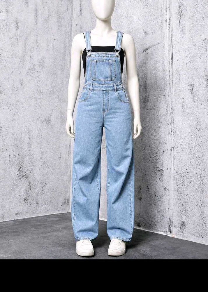 Light Wash Denim Overalls