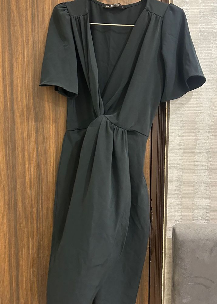 Zara Twist Front Midi Dress