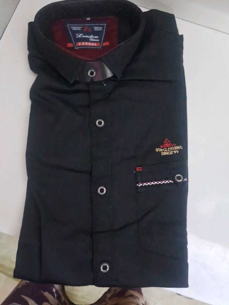 Men's Black Casual Shirt
