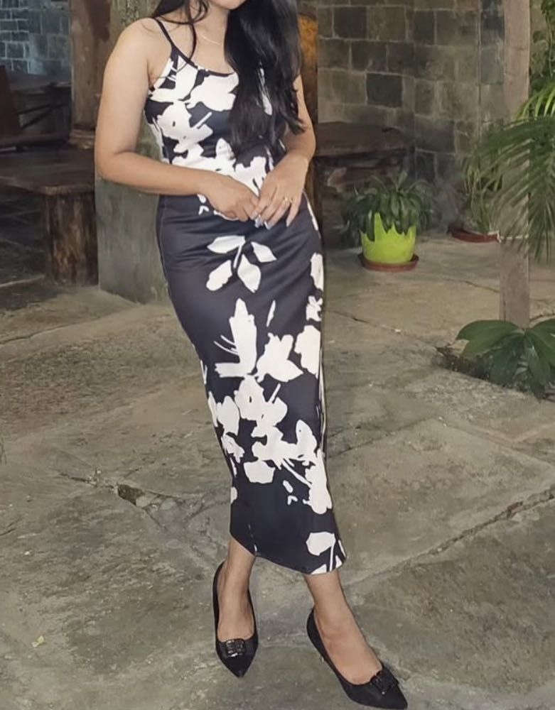 Floral Midi Slip Dress