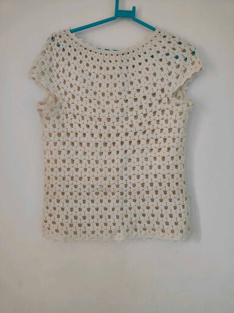 Crochet Knit Top handmade