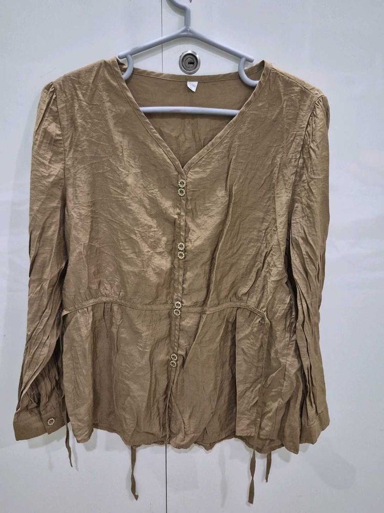 Vintage Olive Blouse