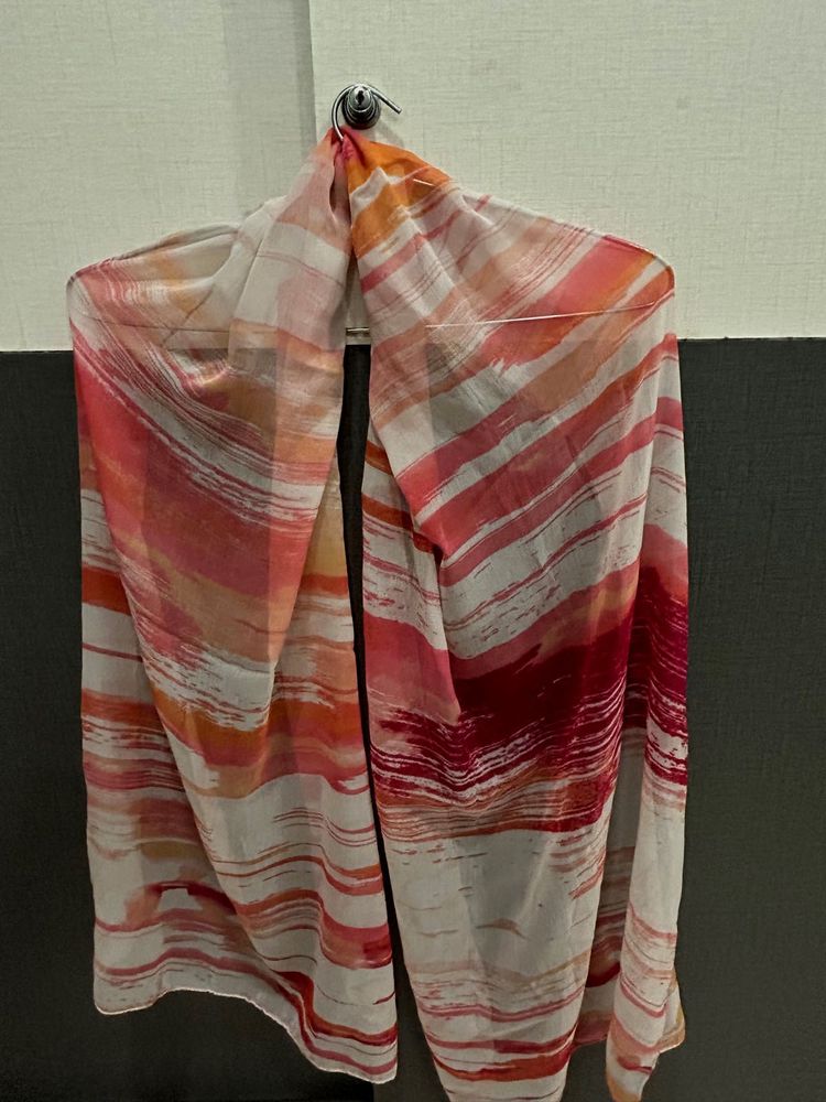 Vibrant Abstract Print Scarf