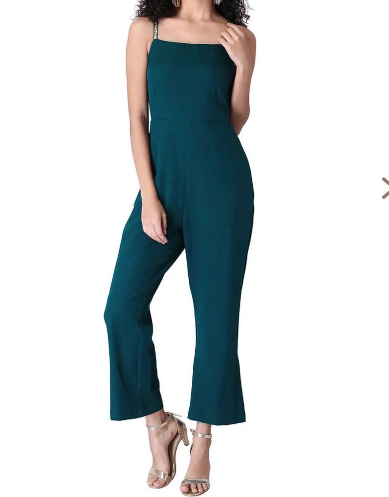 Elegant Teal Jumpsuit