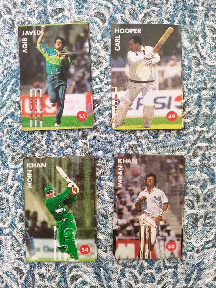Vintage Cricket Player Trading Cards