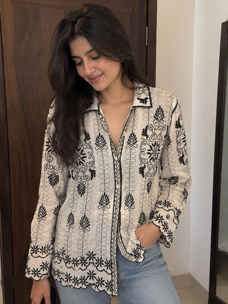 Embroidered Kurta Top