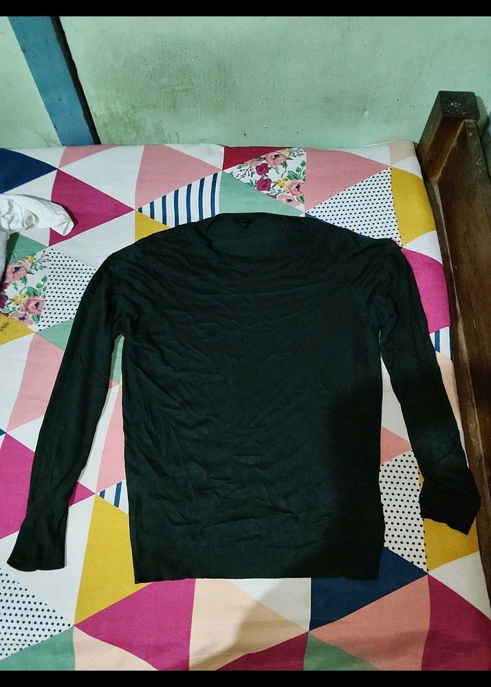 Dark Green Long Sleeve Sweater