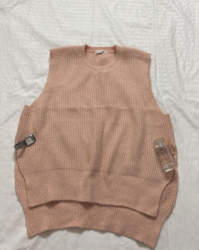 Pink Knit Vest