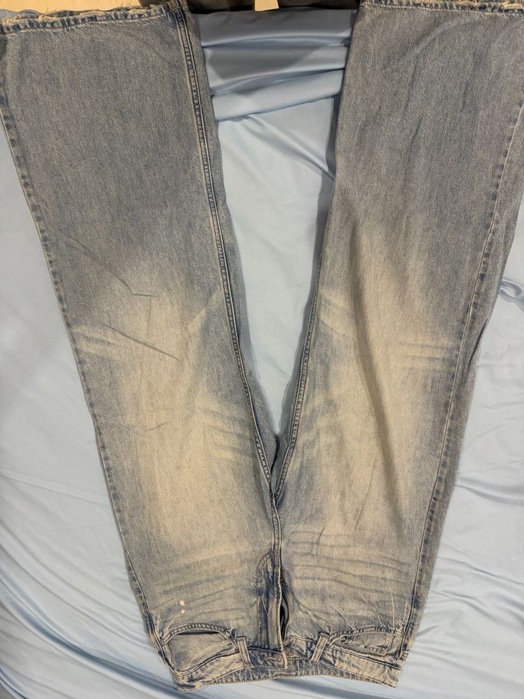 Light Wash Wide Leg Jeans