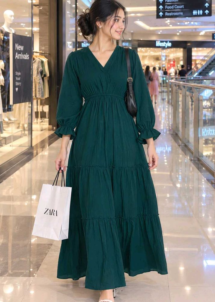 Elegant Teal Maxi Dress