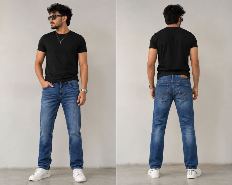 ESPRIT Men's Classic Blue Denim Jeans