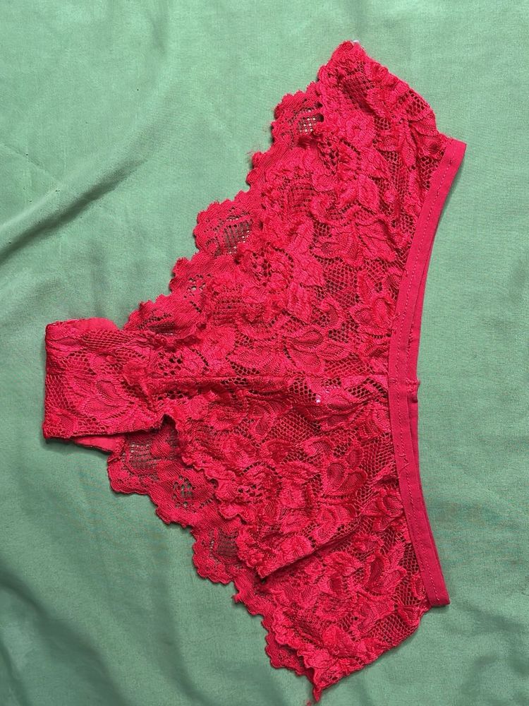 USED and Customiseable lace red panty