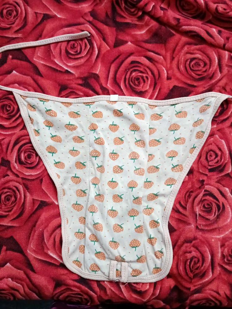 SET OF 3 Cute Strawberry Panties