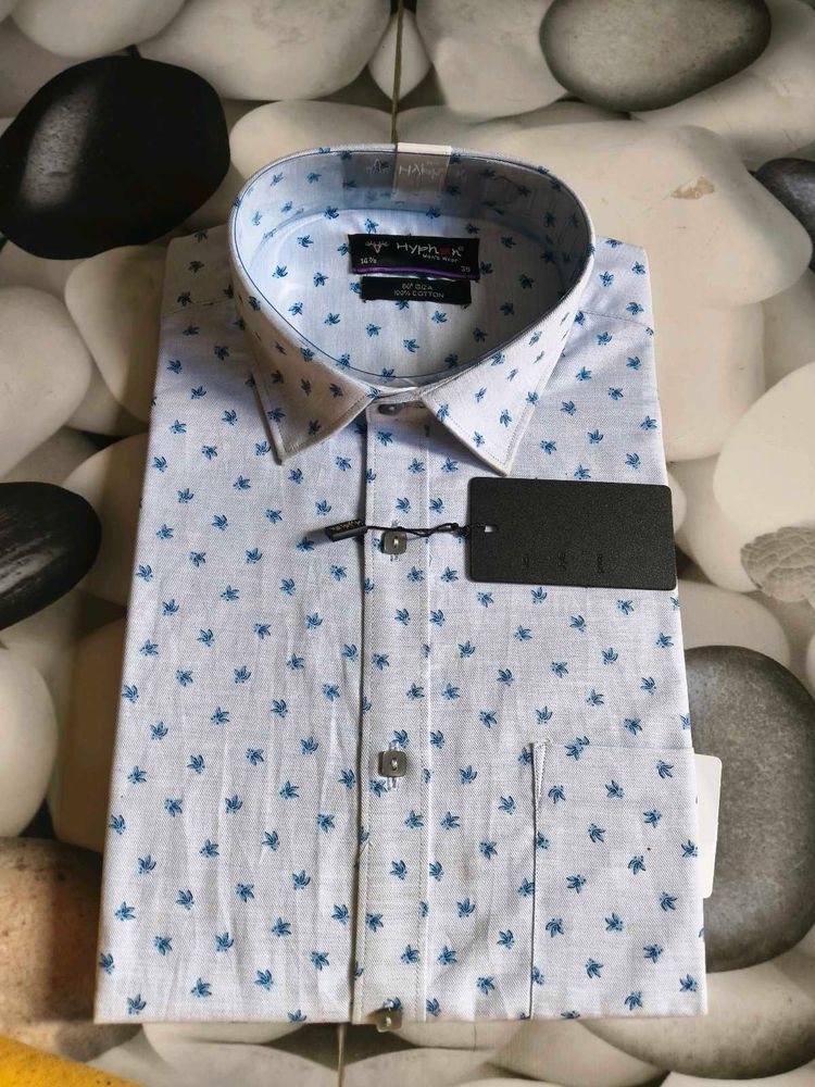 Men's Printed Button-Down Shirt