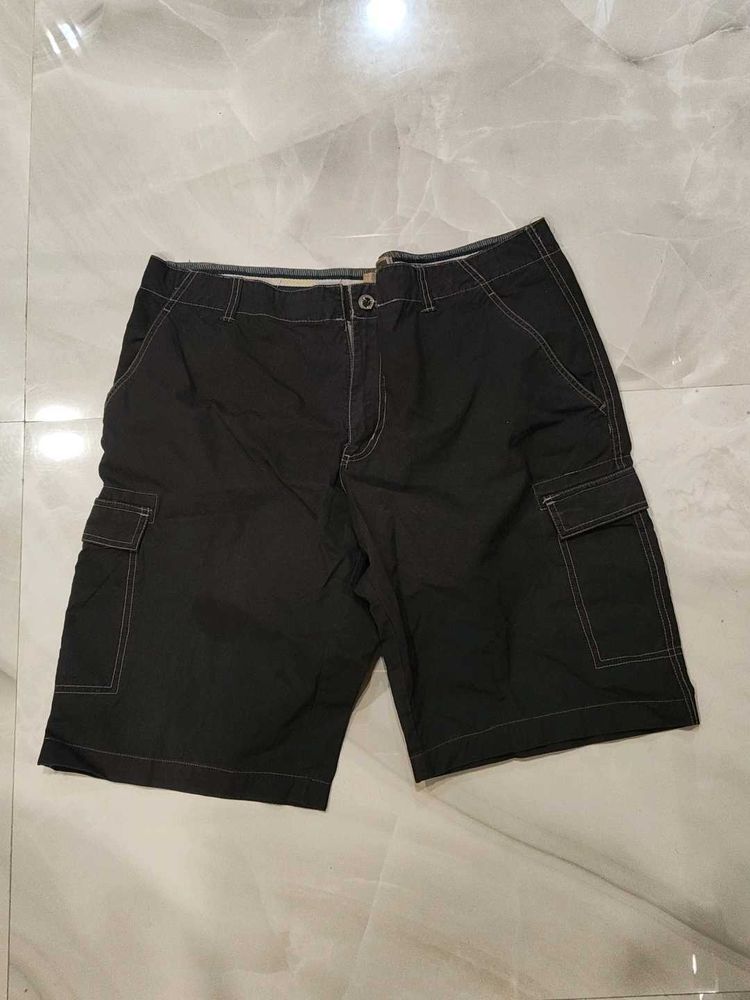 Men's Black Cargo Shorts