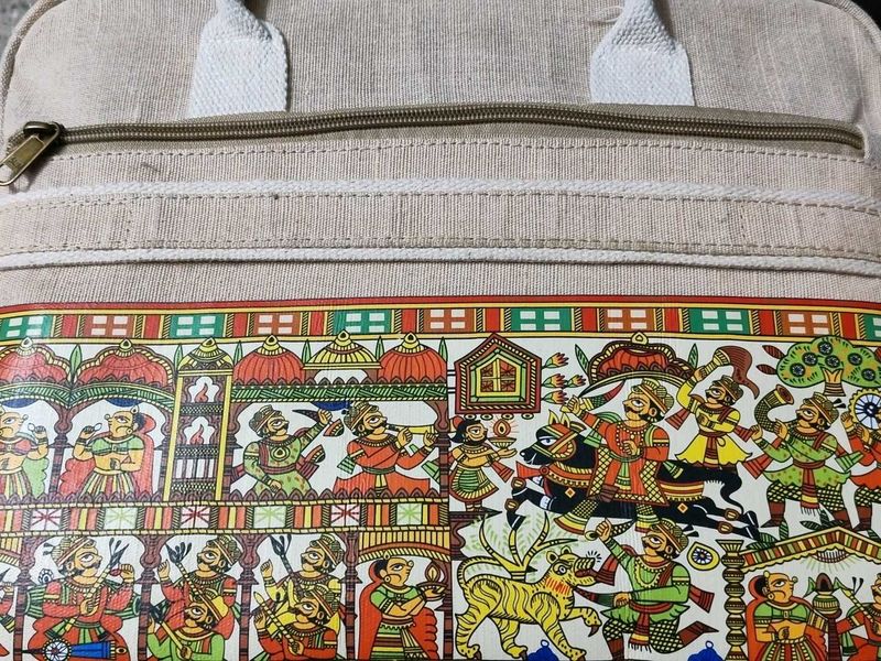 Royal Indian Rajasthani Printed Backpack