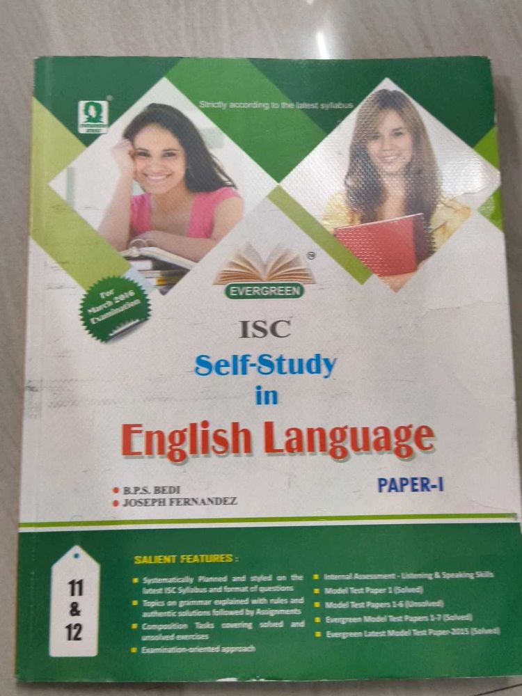 ISC Self-Study English Language Paper I Book