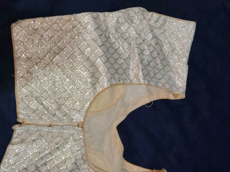 Elegant Silver Shimmer Blouse