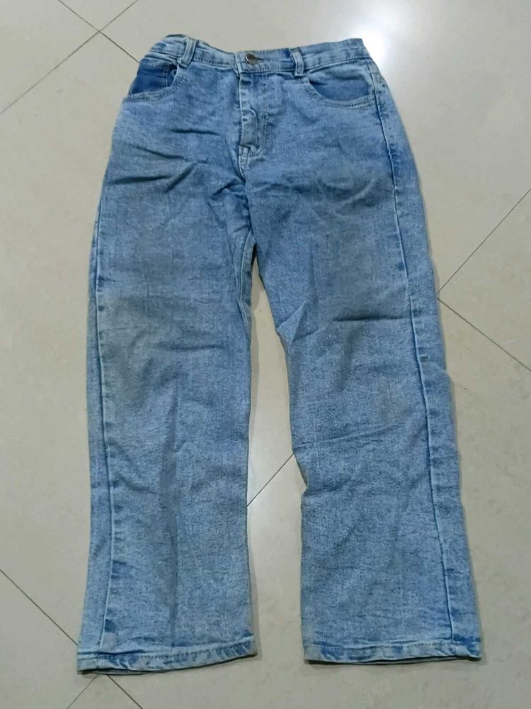 Classic Light Wash Denim Jeans