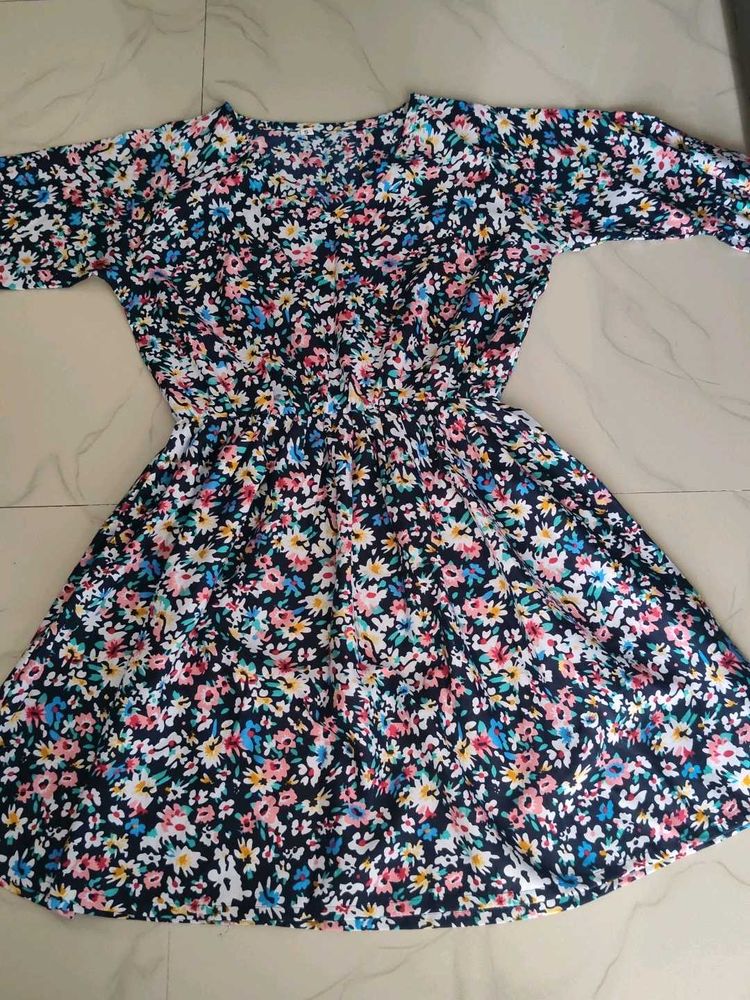 Floral Print Midi Dress