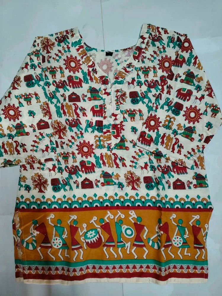 Unique Tribal Print Kurti(Xl)