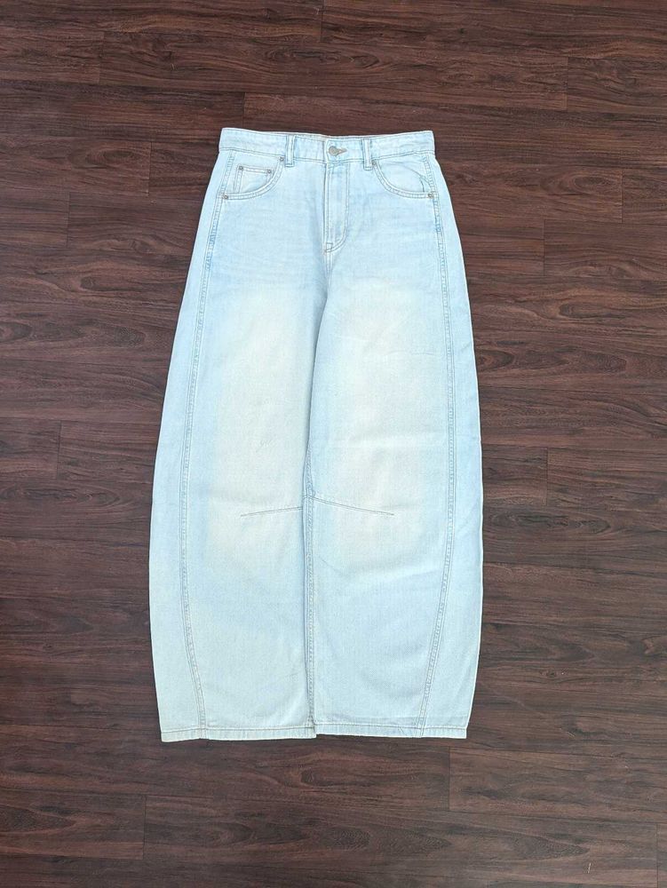 Light Wash Wide Leg Jeans