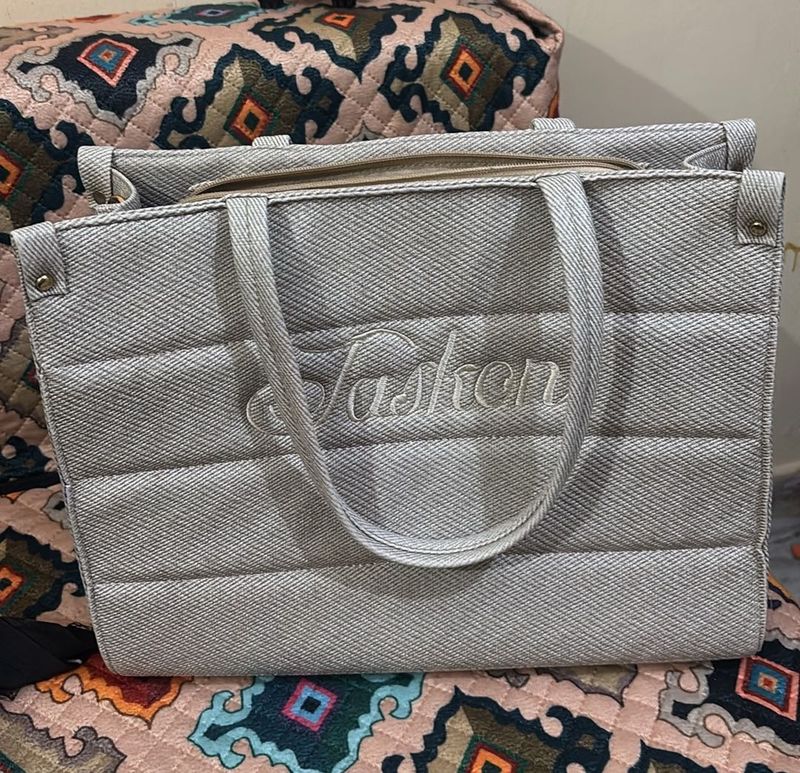 Stylish Quilted Tote Bag