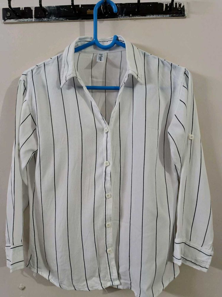 White and black 🖤 striped shirt