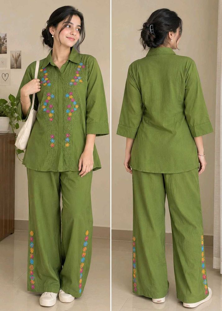 Embroidered co_ord set