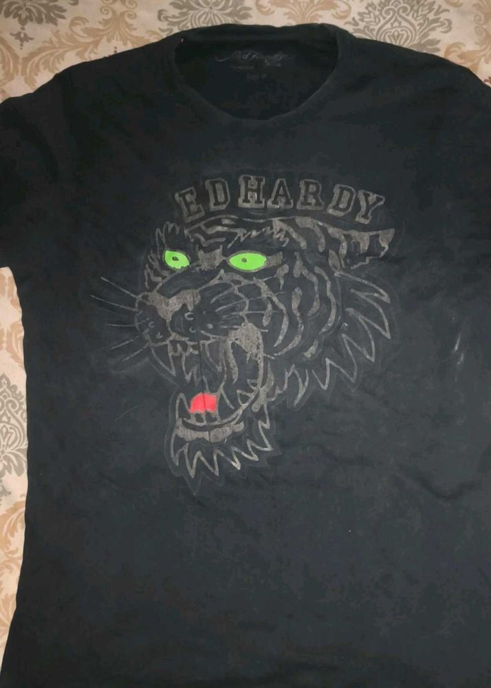 Ed Hardy Tiger Graphic T-Shirt