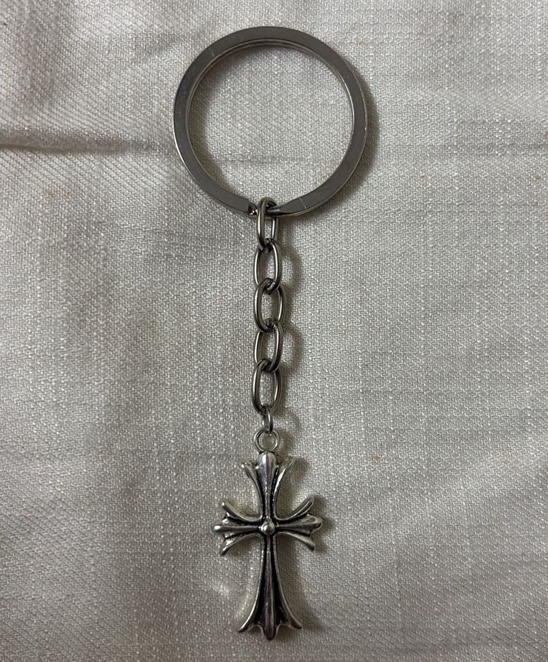 Cross Charm Keychain