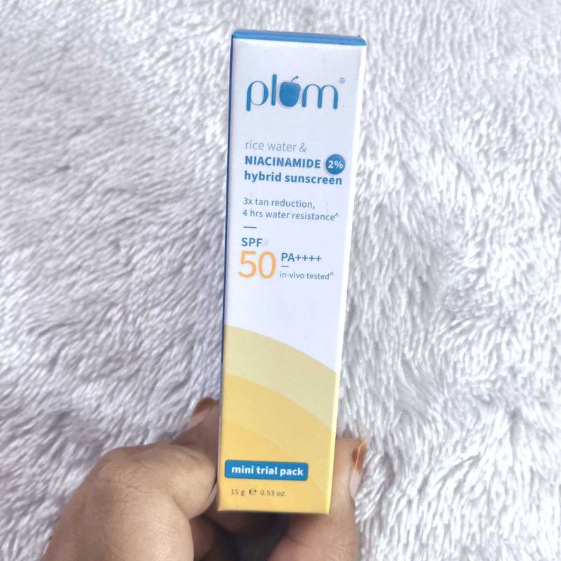 Plum 2% Niacinamide &amp; Rice Water Sunscreen SPF 50