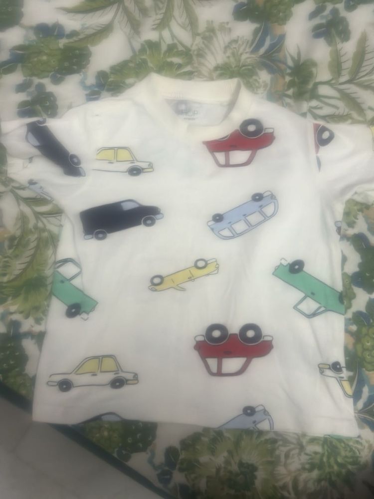 Cute Car Print T-Shirt