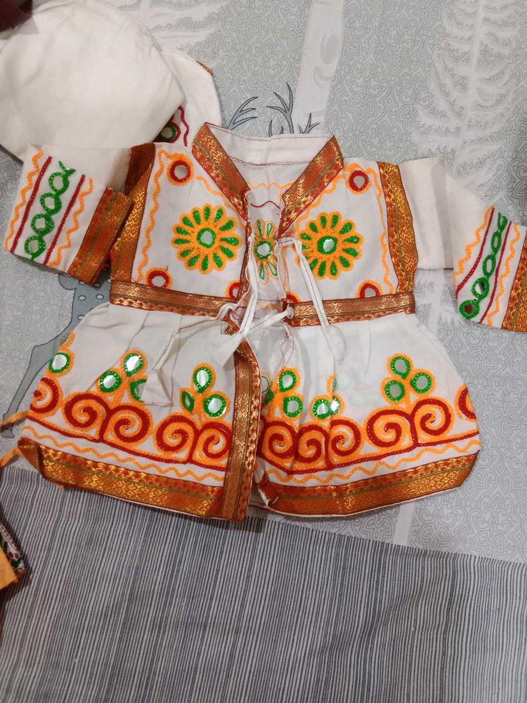 Embroidered Baby boy krisna outfit