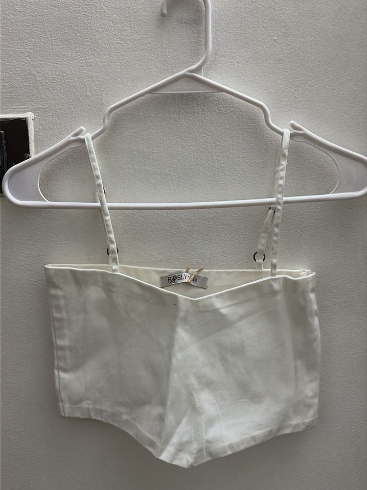 White Crop Top