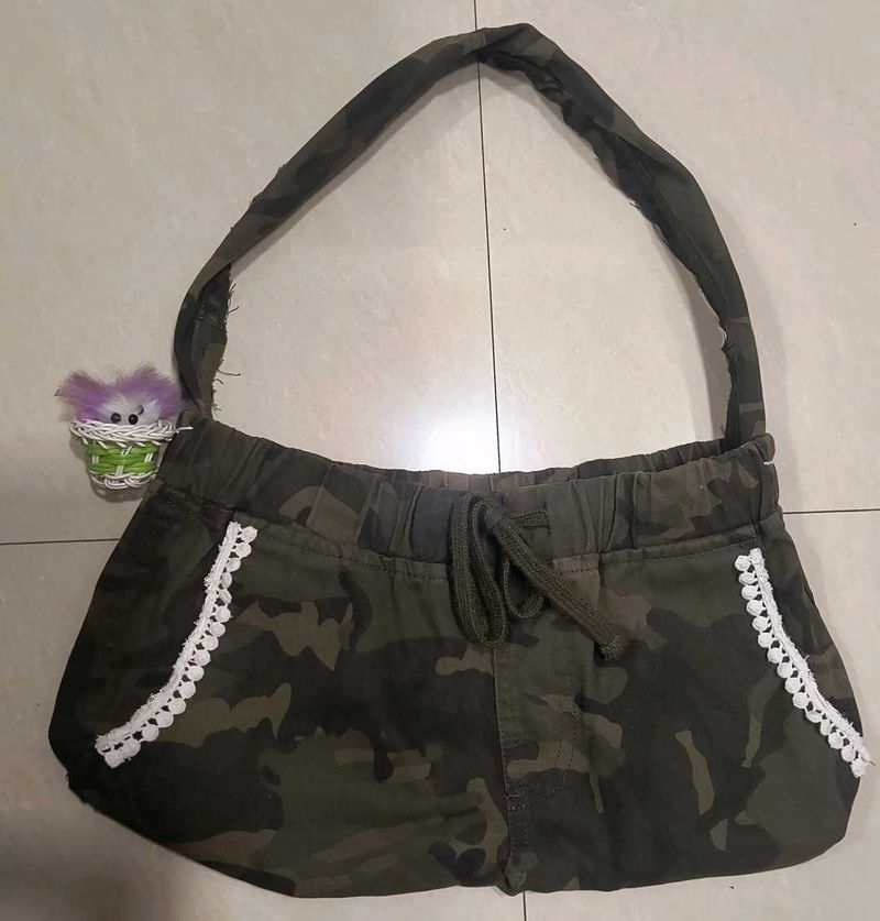 Handmade Camo Tote Bag