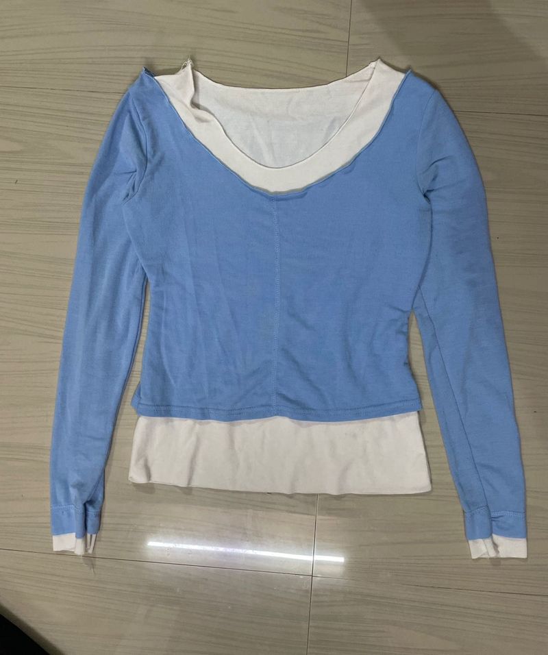 Layered Long Sleeve Top