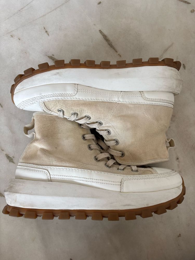 Chunky Sole Cream &amp; White shoes