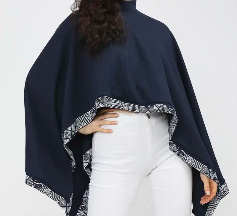 Stylish Navy Blue Cape