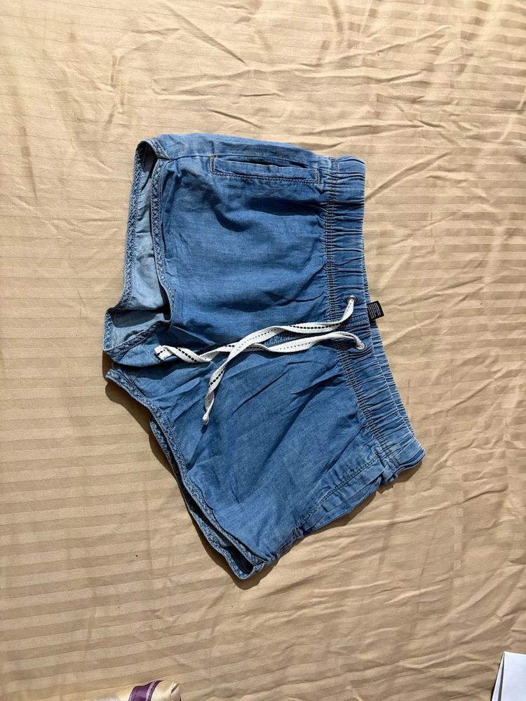 Comfy Blue Denim Shorts