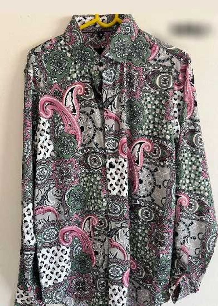 Patterned Long Sleeve Shirt