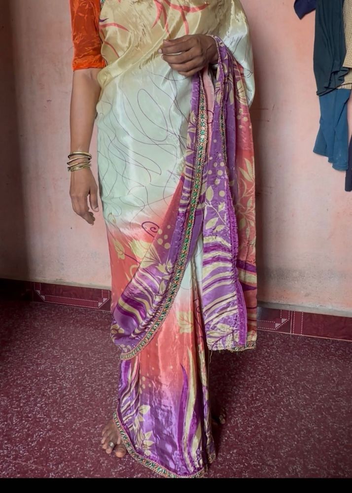 Beautiful Printed Silk Saree