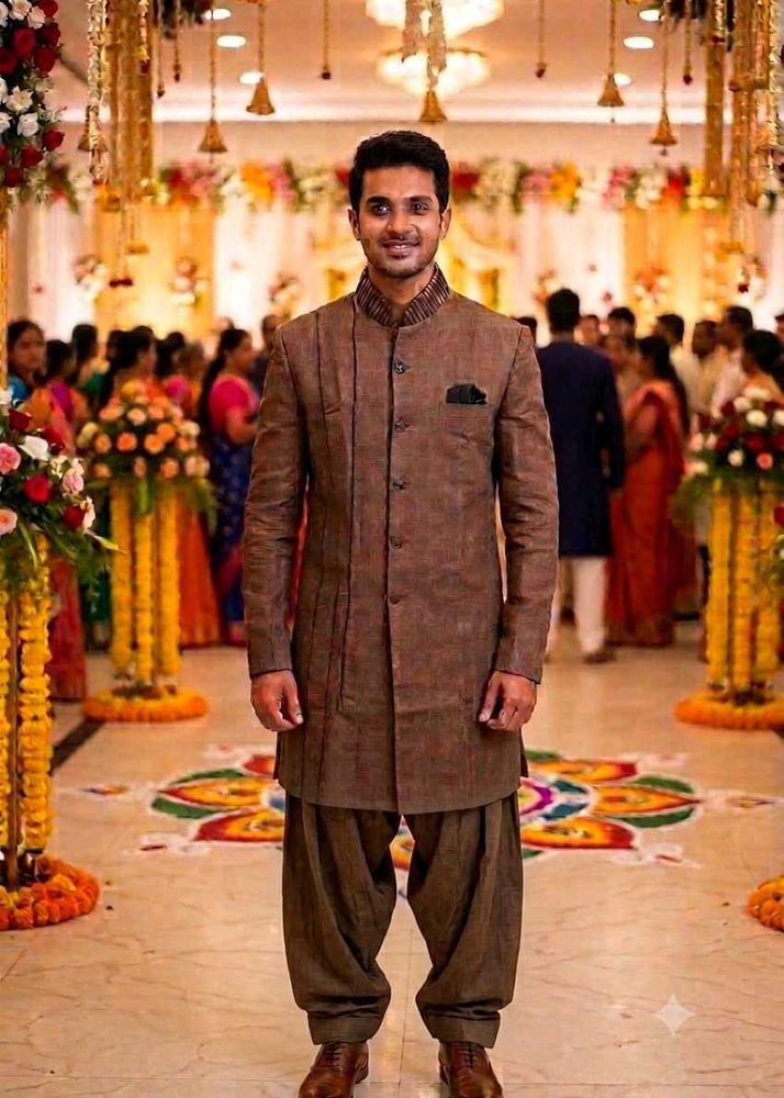 Elegant Brown Kurta Set