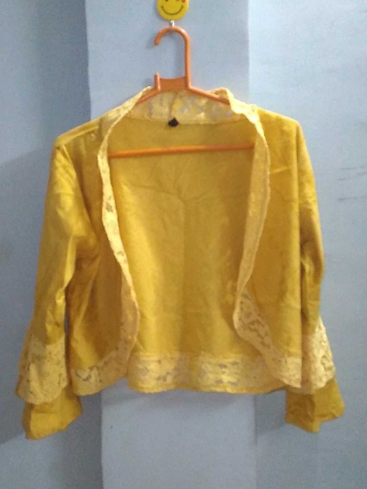 Yellow Lace Shrug