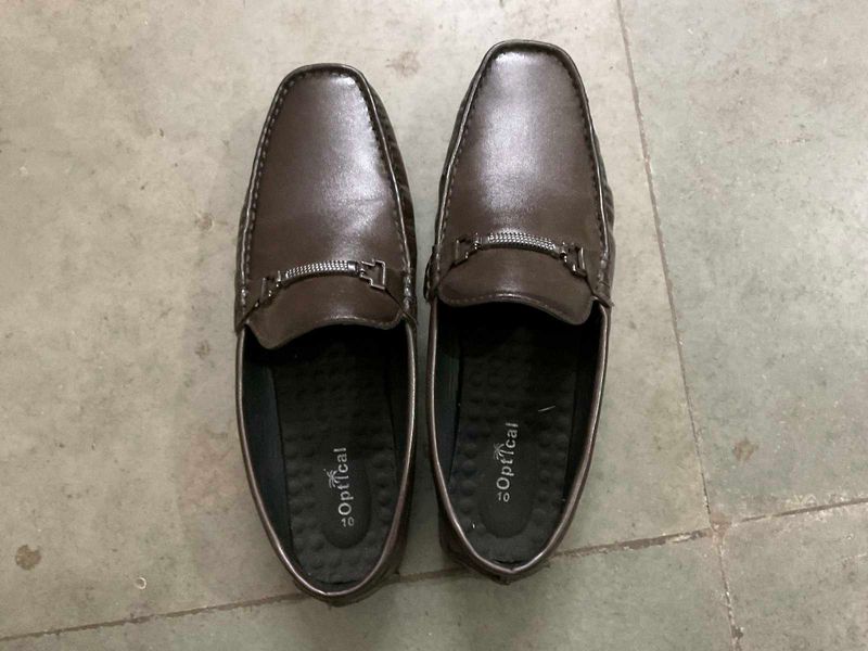 Men's Brown Leather Loafers