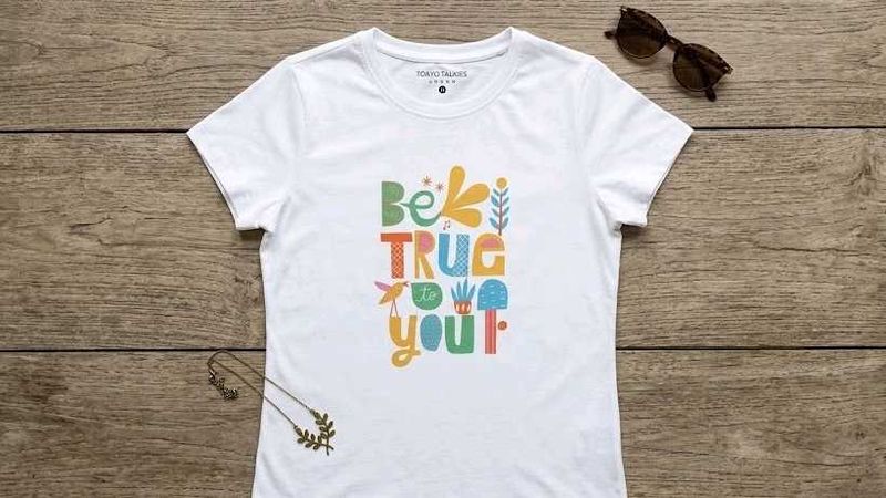 Graphic Print White T-Shirt