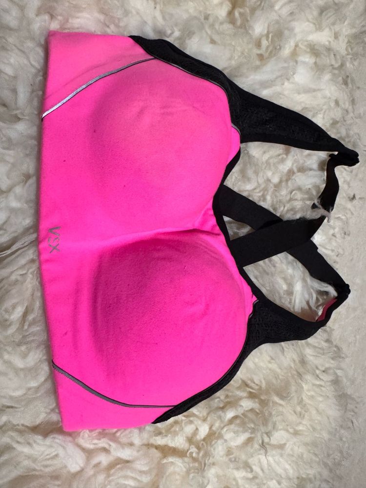 VIX Pink &amp; Black Sports Bra