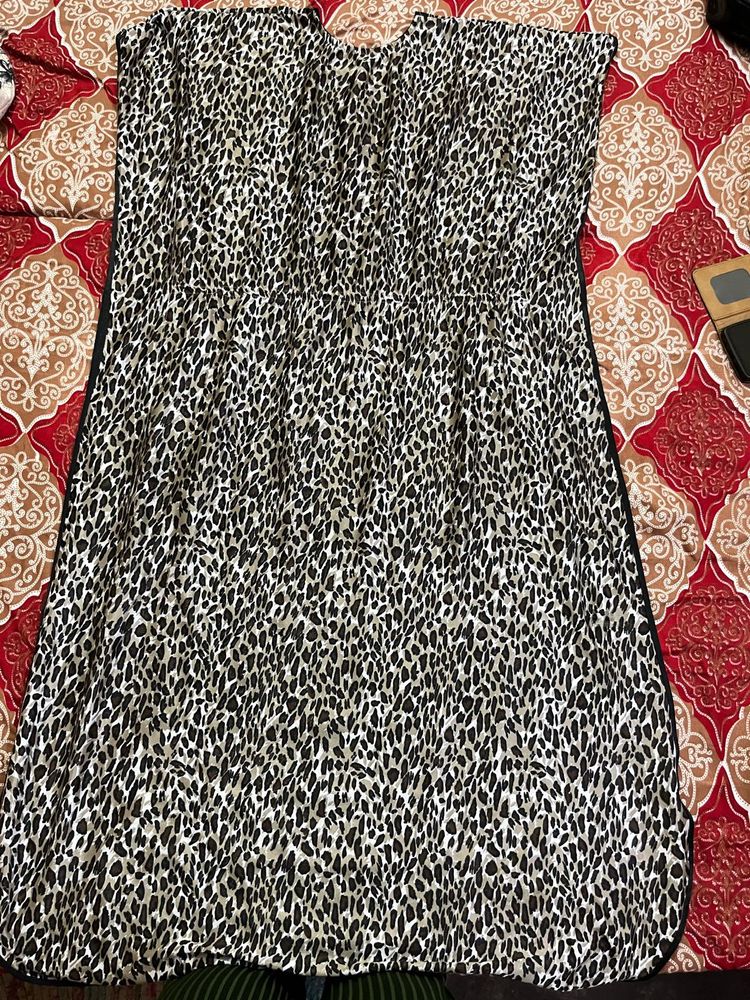 Leopard Print Maxi Dress