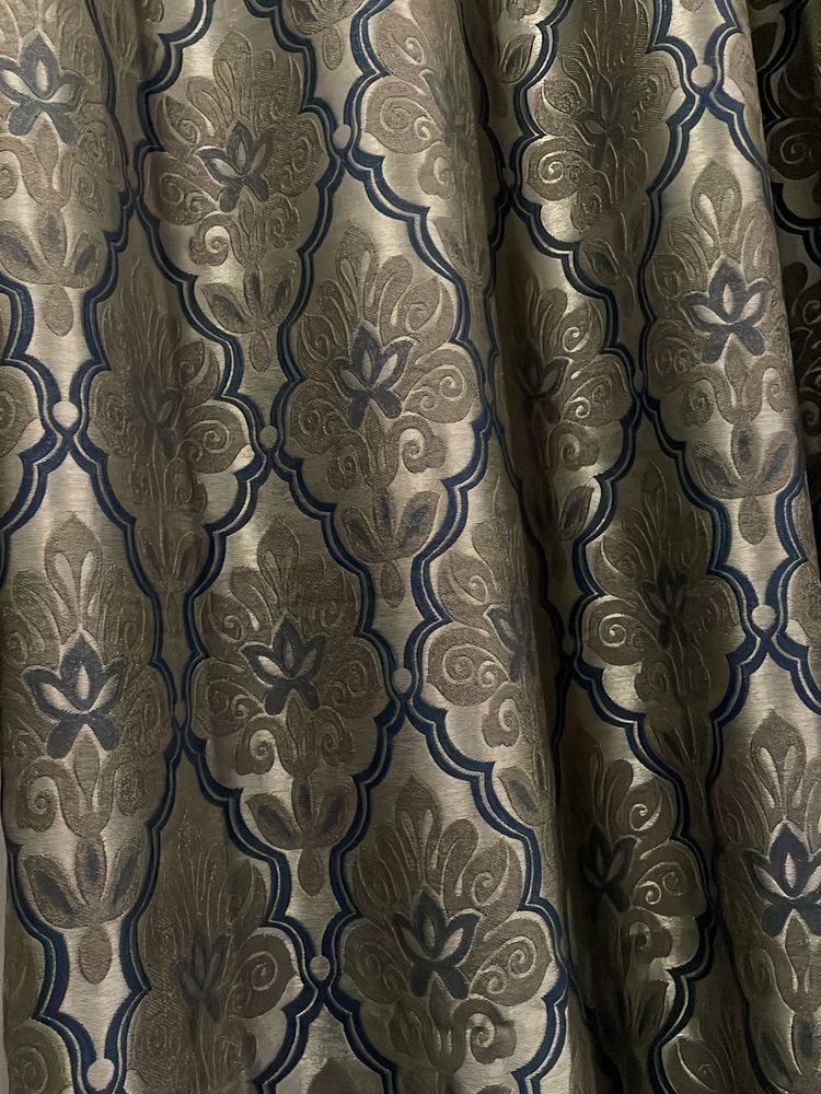 Grey And Blue Curtains